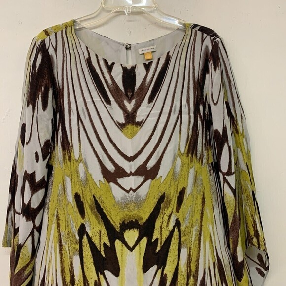 Leifsdottir Anthropologie Womens Size 0 Silk Sarita Swing Dress Cocktail Party - Picture 4 of 8